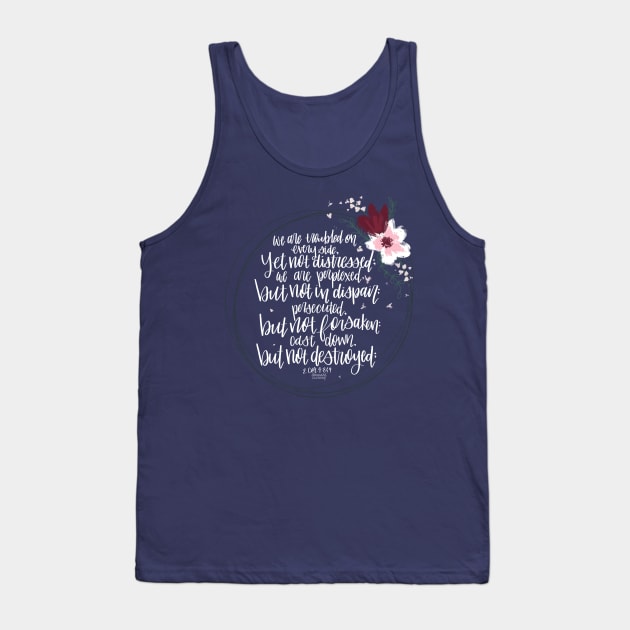 The 2 Corinthians 4:8&9 Tank Top by Hannah’s Hand Lettering